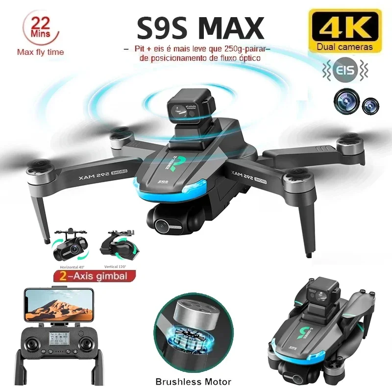 Drone Rc Ufo - YENI S9S MAX MINI Drone 4K