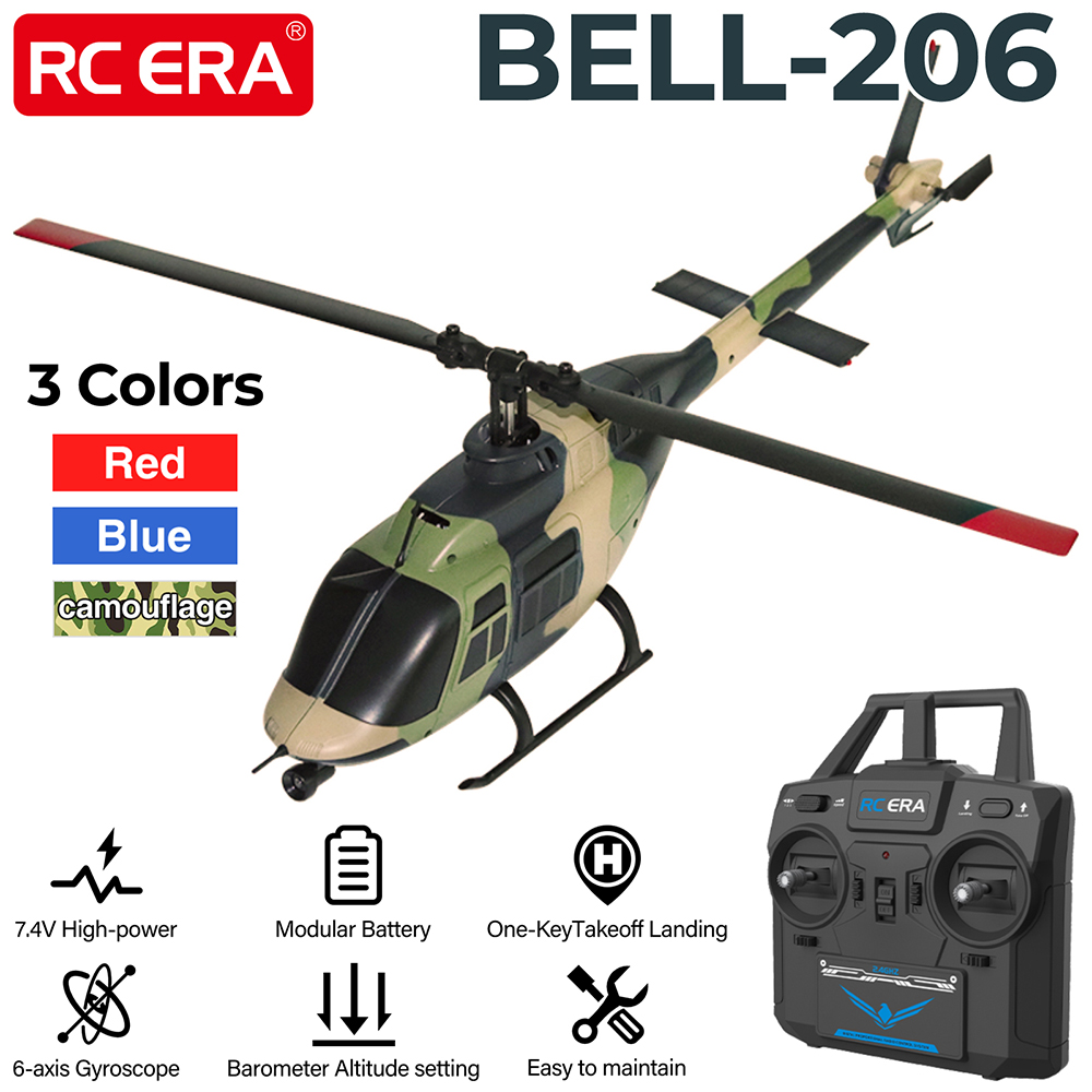Rc Helicopter Gyro - RC ERA RC Helikopter 1:33 Bell-206