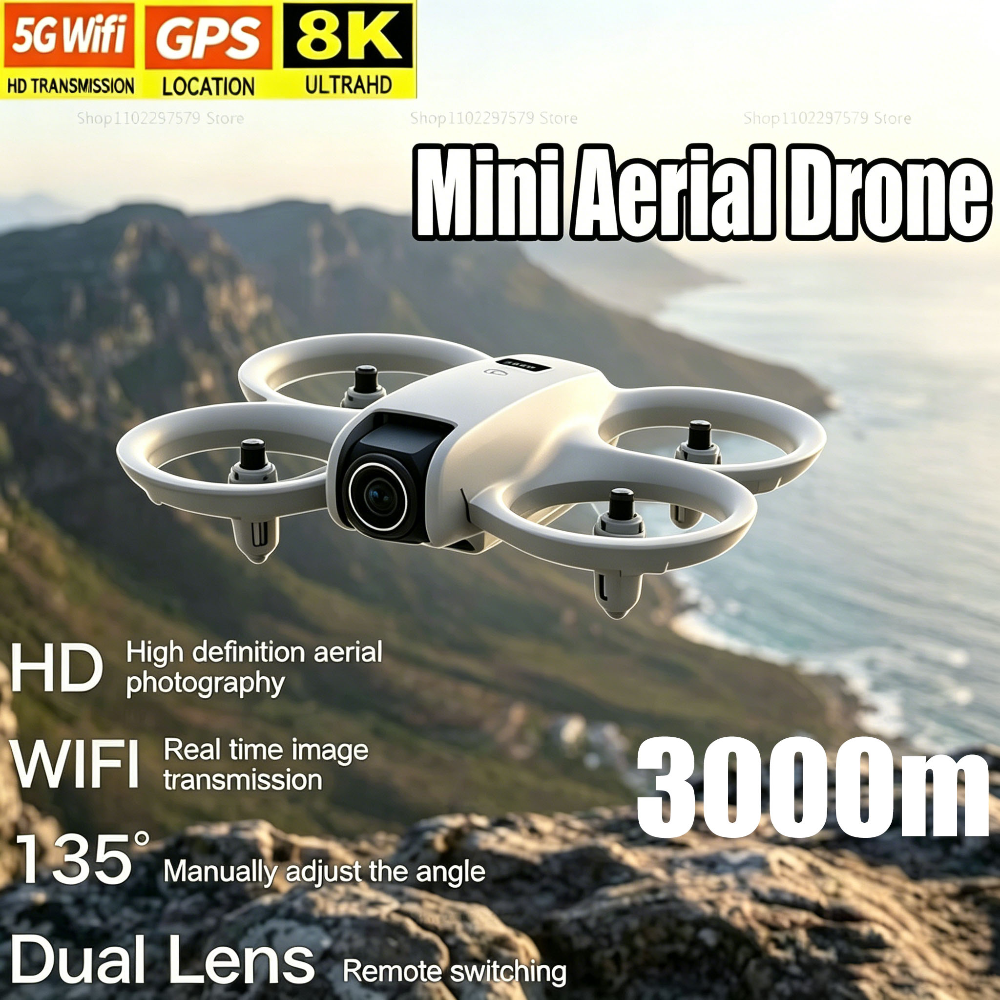 Drone Rc Ufo - 8K HD Kamera ile Mini Drone