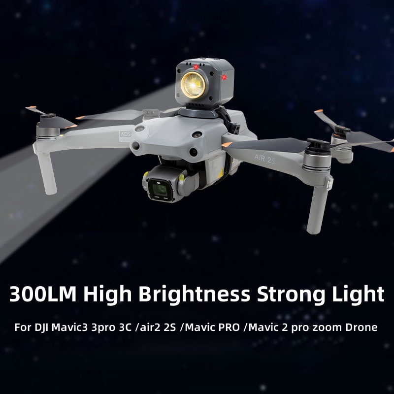 Drone Dji Rc Pro - 300LM Yüksek Parlaklıkta Güçlü Işık Gece