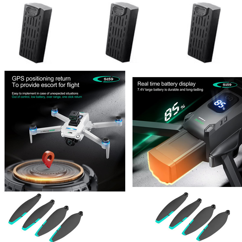 Drone Rc Gps S159 - S159 GPS RC Drone orijinal pil