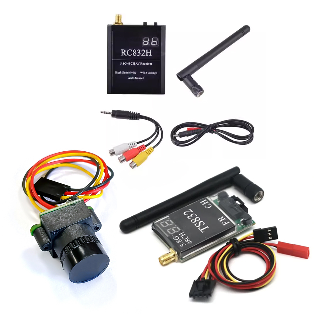Fpv Antenna Receiver - TS832 Alıcı +RC832 +1000TVL kamera 48CH
