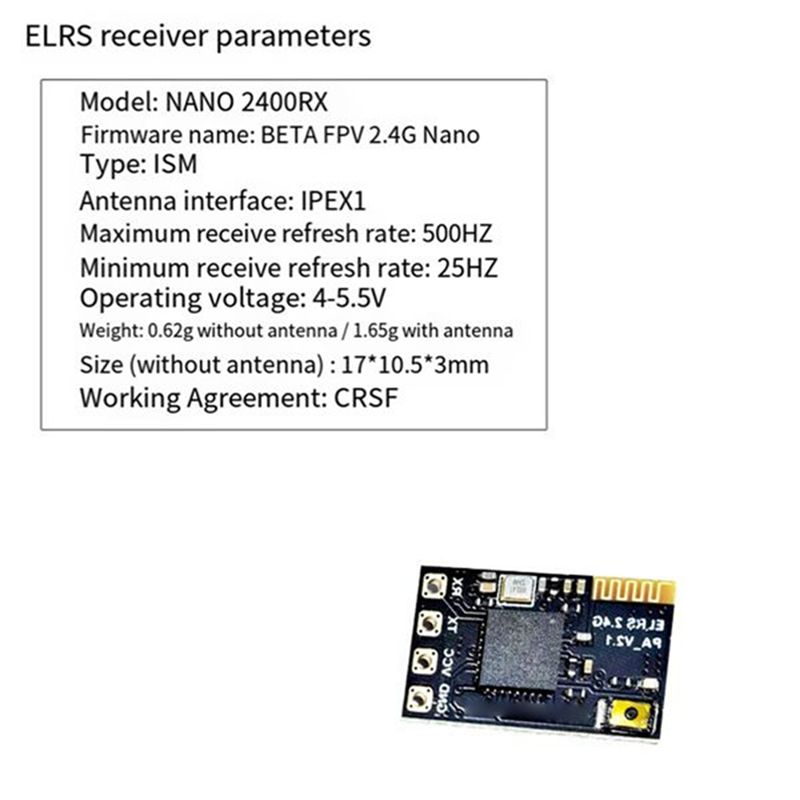 Fpv Antenna Receiver - CYGJ-10PCS ELRS 2.4Ghz Alıcı NANO Expresslrs