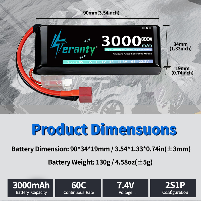 TERANTY 2S 3000mAh Lipo Pil 7. - Drone Rc Leading incelemesi ve fiyatı