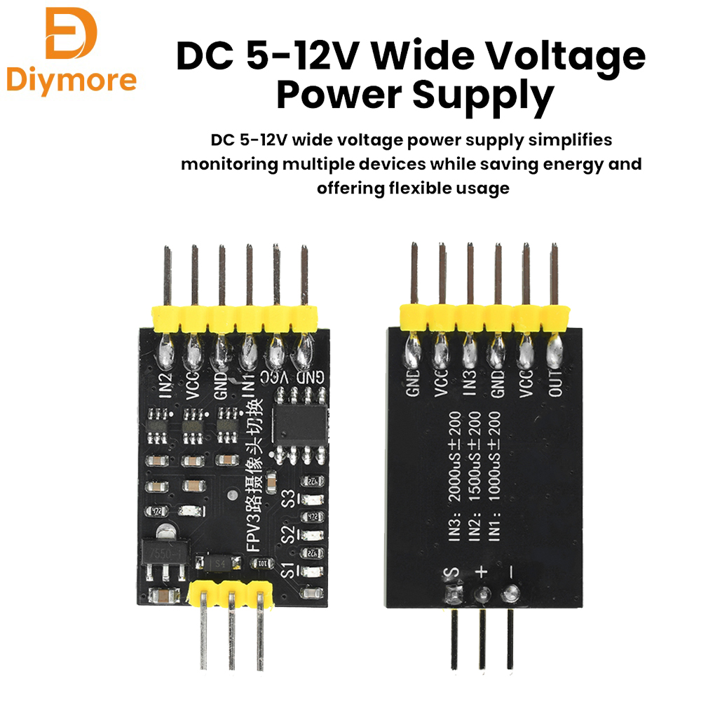 DC5-12V 3 Kanallı Video Değişt - Drone Switch Rc incelemesi ve fiyatı