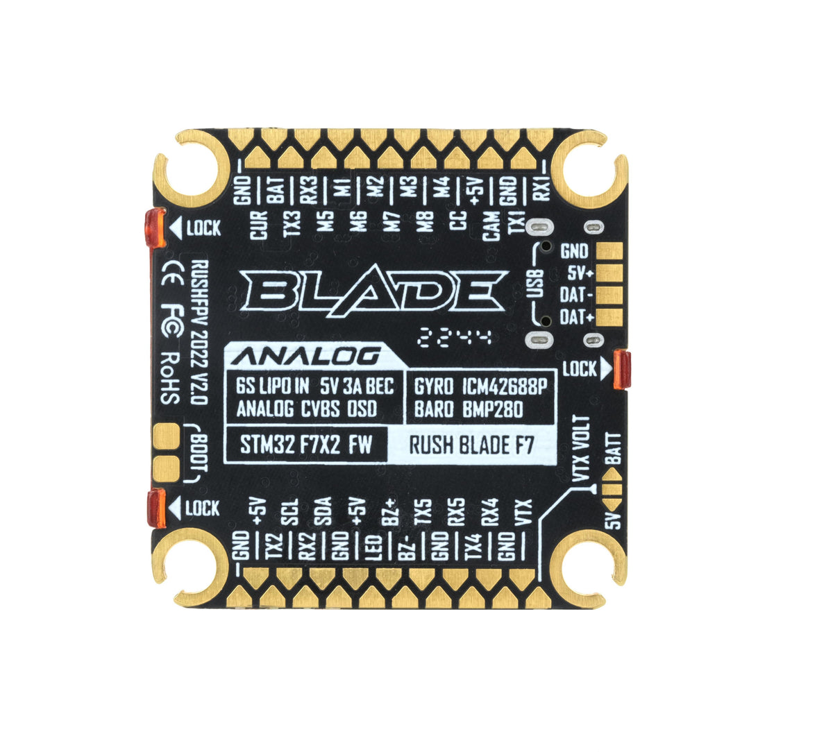 RUSH BLADE F722 V2 Analog Uçuş - Flight Controller incelemesi ve fiyatı