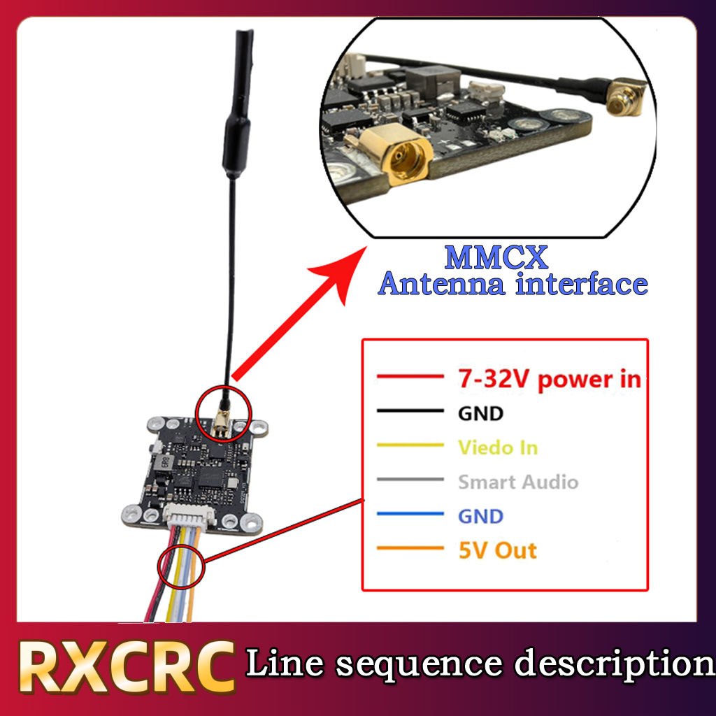 RXCRC 5.8G Modülü 48CH 1.6W VT - Drone Rc Transmitter And Receiver incelemesi ve fiyatı