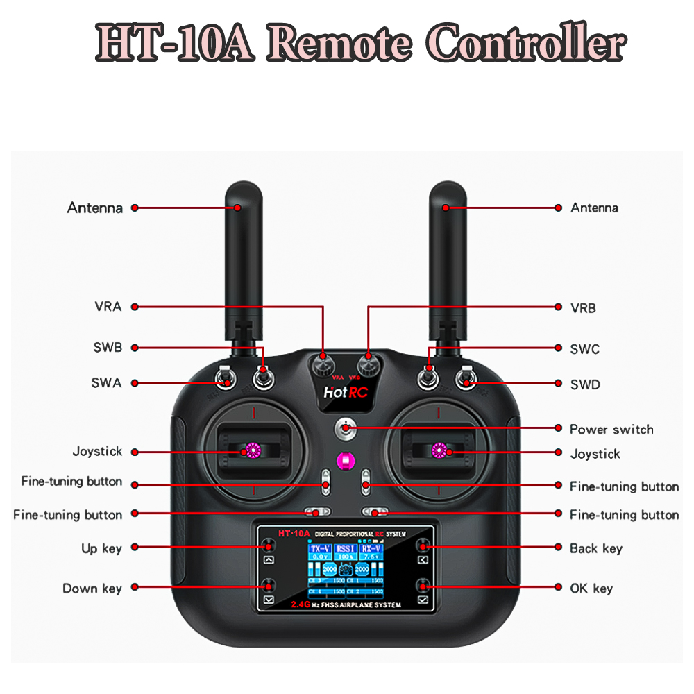 Hotrc Sıcak rc HT-10A HT10A 2. - Drone Rc Parts incelemesi ve fiyatı