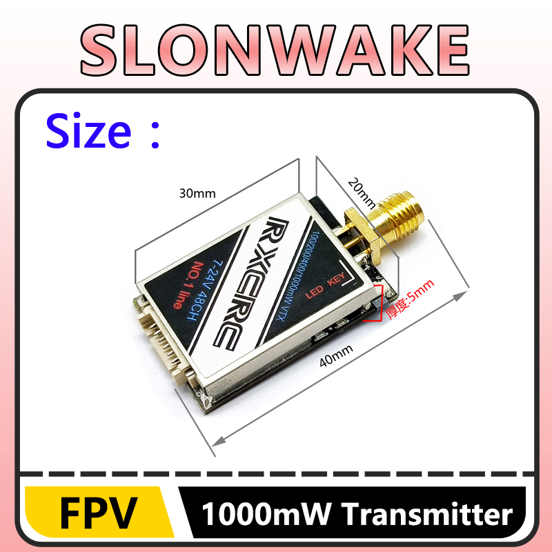 SLONWAKE 5.8G 48CH 1W VTX 100/ - Drone Rc Transmitter And Receiver incelemesi ve fiyatı