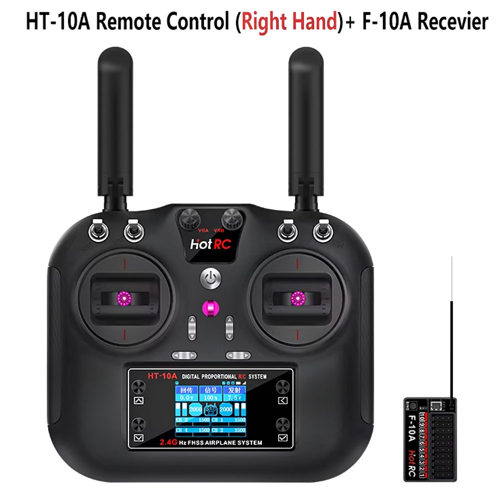 Hotrc HT-10A 2.4G 10CH Verici  - Drone Rc Transmitter And Receiver incelemesi ve fiyatı
