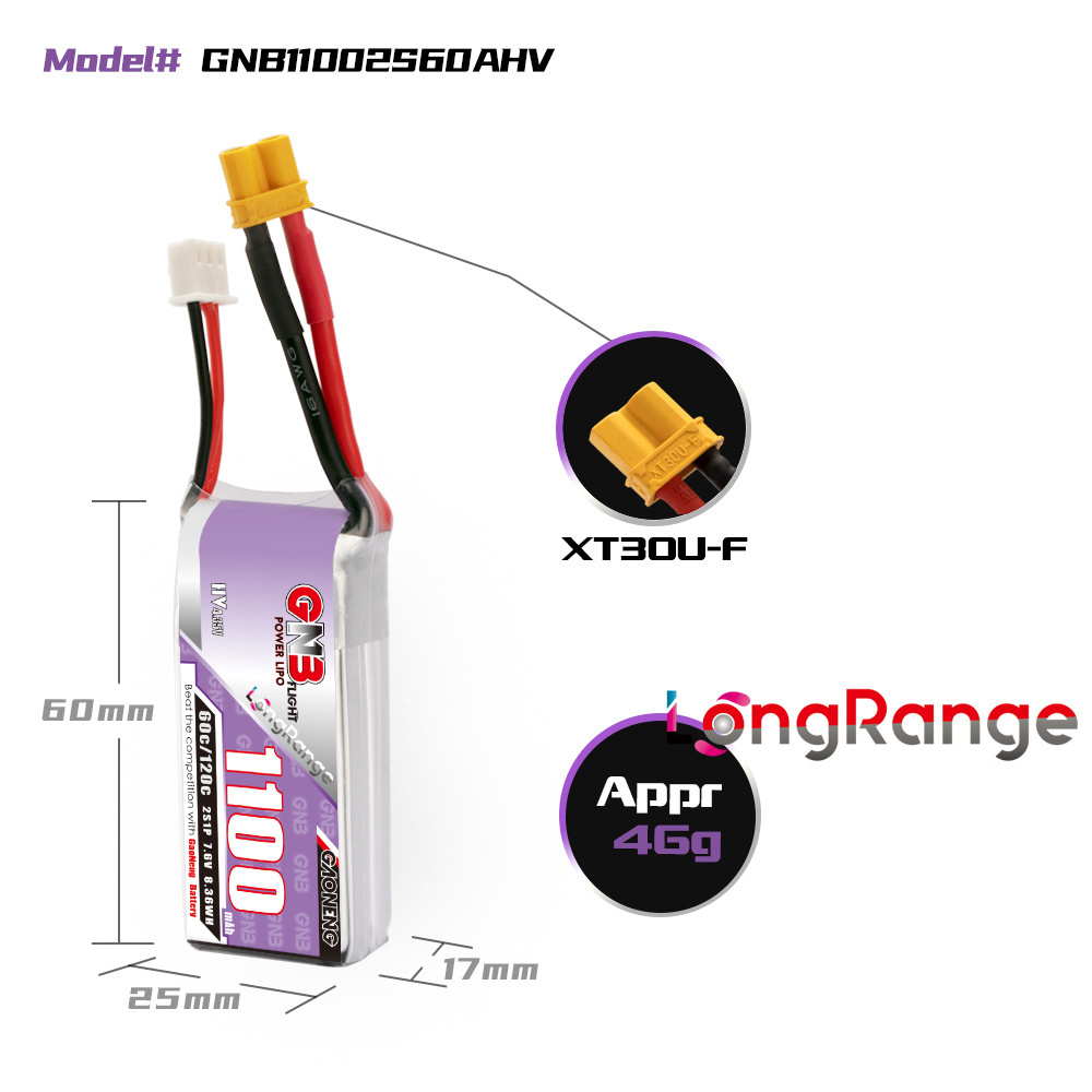 GNB 1100 mAh 2 S 3 S 4 S 6 S 6 - Drone Rc Leading incelemesi ve fiyatı