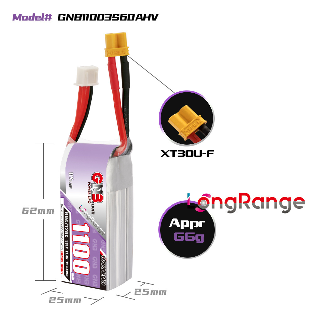 GNB 1100 mAh 2 S 3 S 4 S 6 S 6 - Drone Rc Leading incelemesi ve fiyatı