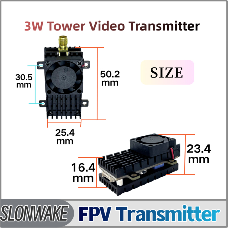 SLONWAKE 5.8G 3000mW Simülasyo - Drone Rc Transmitter And Receiver incelemesi ve fiyatı